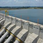 Barragem da Usina de Belo Monte, no rio Xingu. Pará