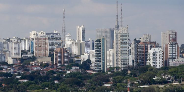horizonte da cidade de São Paulo