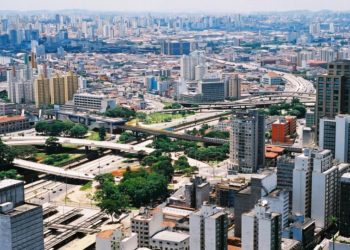 Imagem aérea da cidade de São Paulo