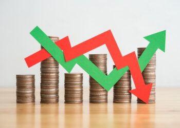 Gráfico ilustrando a volatilidade de preços e estratégias de hedging dinâmico