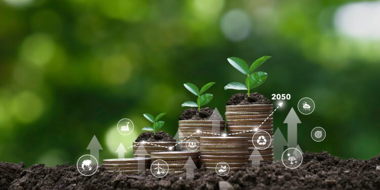 Ilustração de ETFs ESG e impacto das COPs da ONU nos mercados financeiros